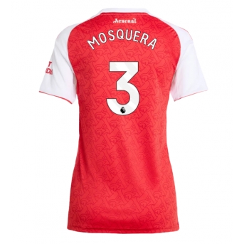 Billige Fotballdrakt Arsenal Cristhian Mosquera #3 Replika Hjemmedrakt Dame 2025-26 Kortermet